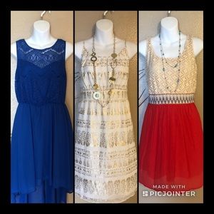 3 Pc. SUNDRESS LOT. Bisou Bisou, Mark., Lily Rose